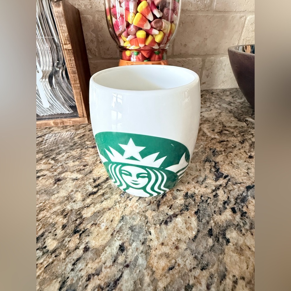 Starbucks 2010 Mermaid Logo Barrel Coffee Mug